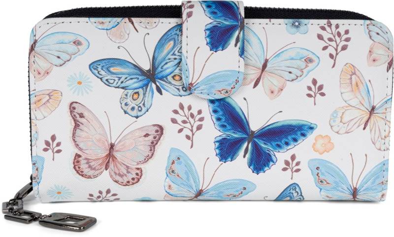 styleBREAKER Geldbörse Geldbörse mit Schmetterling Muster (1-tlg) von styleBREAKER