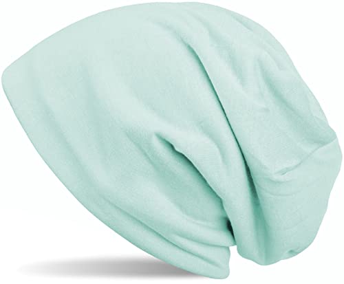 styleBREAKER Unisex Beanie Mütze Einfarbige mit Thermo-Fleece Futter, warme Winter Mütze gefüttert 04024008, Farbe:Mint hell von styleBREAKER