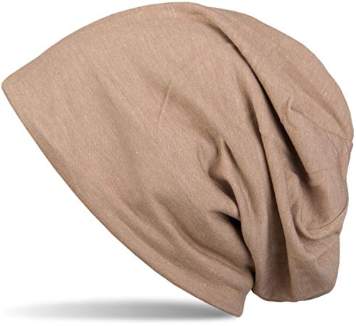 styleBREAKER Unisex Beanie Mütze Einfarbige mit Thermo-Fleece Futter, warme Winter Mütze gefüttert 04024008, Farbe:Hellbraun von styleBREAKER