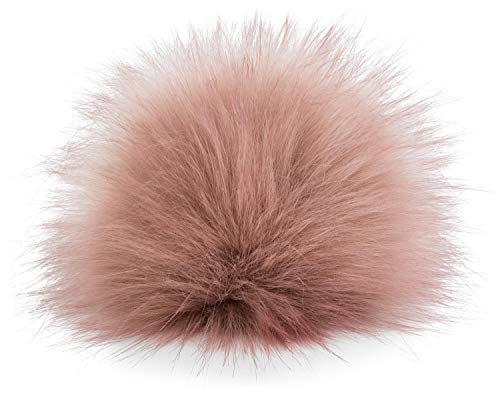 styleBREAKER Kunstfell Bommel für Mützen und Beanies, Fake Fur, Winter Fellbommel 04024161, Farbe:Altrose von styleBREAKER