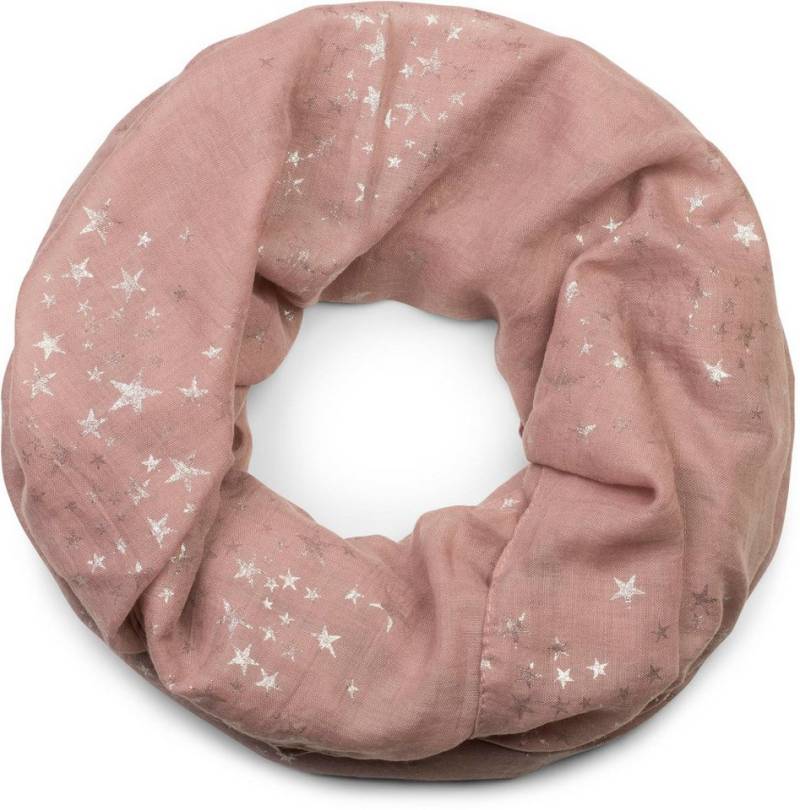 styleBREAKER Loop Loop Schal mit Metallic Sterne Print, (1-St) von styleBREAKER
