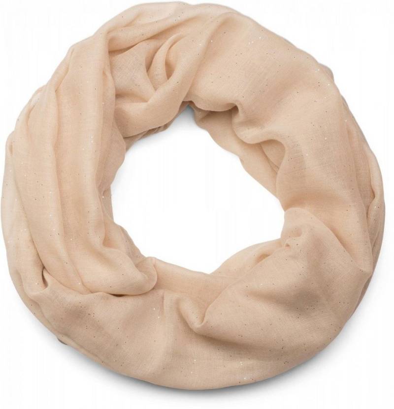 styleBREAKER Loop Loop mit Glitzer unifarben, (1-St) von styleBREAKER