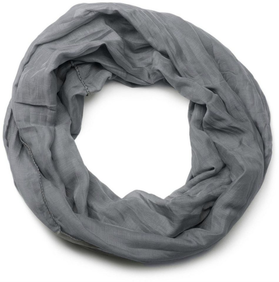 styleBREAKER Loop Seidiger unifarbener Loop, (1-St) von styleBREAKER