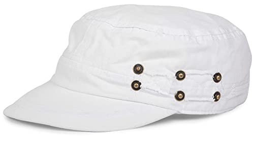 styleBREAKER Unisex Military Cap im Destroyed Vintage Look | verstellbares Army Cap aus Baumwolle | Used Look Schirmmütze für Herren und Damen, Farbe:Weiß styleBREAKER Unisex Military Cap im Destroyed Vintage Look | verstellbares Army Cap aus Baumwolle | Used Look Schirmmütze für Herren und Damen, Farbe:Weiß von styleBREAKER