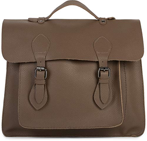 styleBREAKER Multifunktion Messenger Bag Umhängetasche mit Schnallen, Schultertasche, Rucksack, Aktentasche, Unisex 02012312, Farbe:Taupe von styleBREAKER