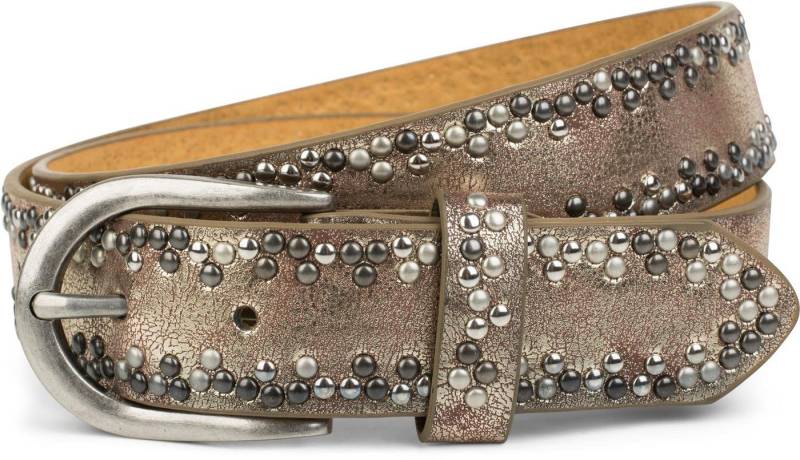 styleBREAKER Nietengürtel Gürtel mit kleinen Nieten (1-St) von styleBREAKER