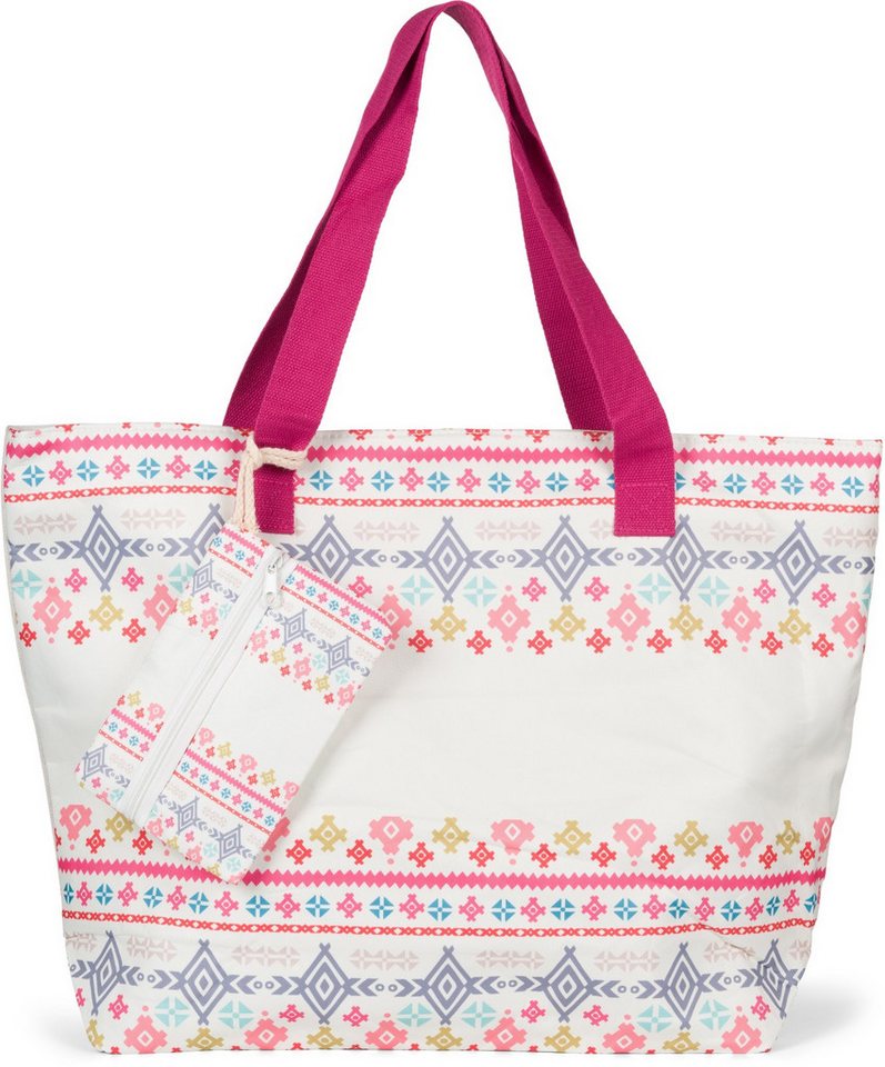 styleBREAKER Strandtasche Strandtasche Azteken Muster - Boho (1-tlg) von styleBREAKER