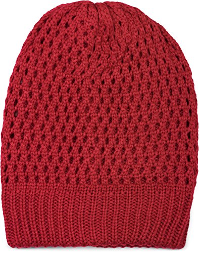styleBREAKER Strick Beanie Mütze mit Loch Muster, Slouch Longbeanie Winter, Strickmütze, Unisex 04024139, Farbe:Bordeaux-Rot styleBREAKER Strick Beanie Mütze mit Loch Muster, Slouch Longbeanie Winter, Strickmütze, Unisex 04024139, Farbe:Bordeaux-Rot von styleBREAKER