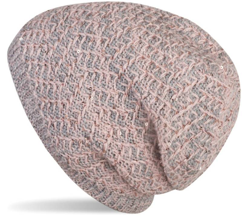 styleBREAKER Strickmütze Strick Beanie Mütze mit Pailletten (1-St) von styleBREAKER