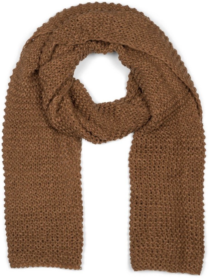 styleBREAKER Strickschal Langer Strick Schal mit Wellen Strickmuster, (1-St) von styleBREAKER