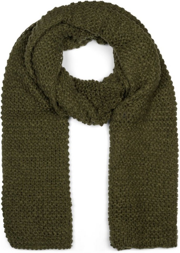 styleBREAKER Strickschal Langer Strick Schal mit Wellen Strickmuster, (1-St) von styleBREAKER