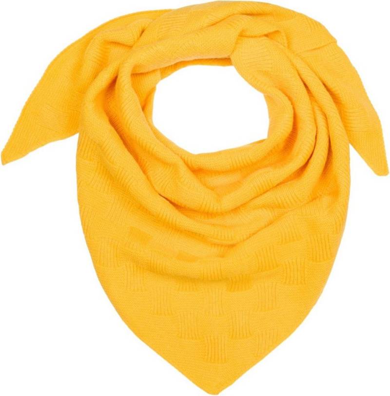 styleBREAKER Strickschal Strick Dreiecktuch Schachbrett Strickmuster, (1-St) von styleBREAKER