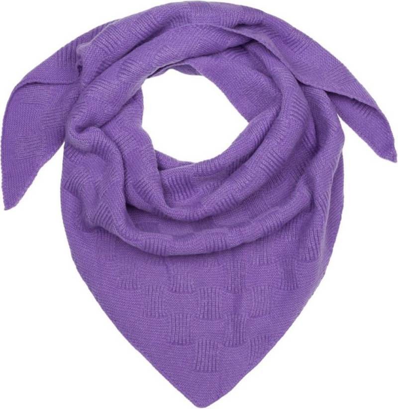 styleBREAKER Strickschal Strick Dreiecktuch Schachbrett Strickmuster, (1-St) von styleBREAKER