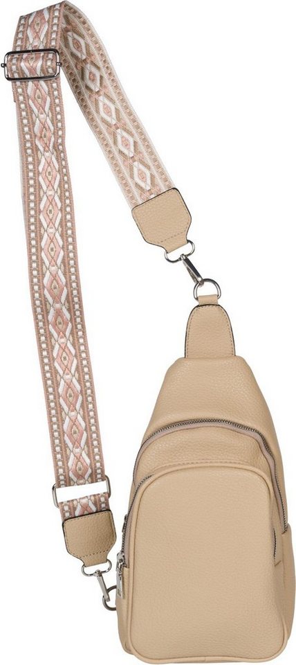 styleBREAKER Umhängetasche One Shoulder Rucksack Gemusterter Schultergurt (1-tlg) von styleBREAKER