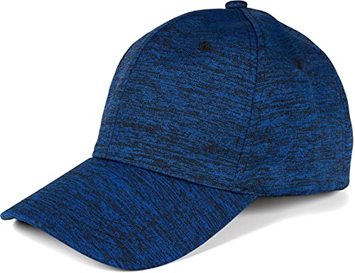 styleBREAKER Unisex Baseball Cap mit melierter Oberfläche, 6-Panel Basecap, Klettverschluss verstellbar 04023083, Farbe:Blau meliert von styleBREAKER