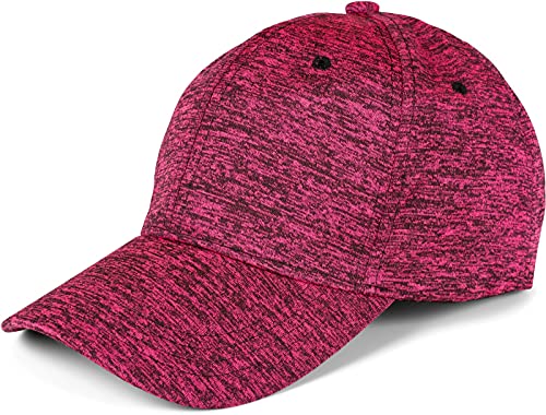 styleBREAKER Unisex Baseball Cap mit melierter Oberfläche, 6-Panel Basecap, Klettverschluss verstellbar 04023083, Farbe:Pink meliert von styleBREAKER