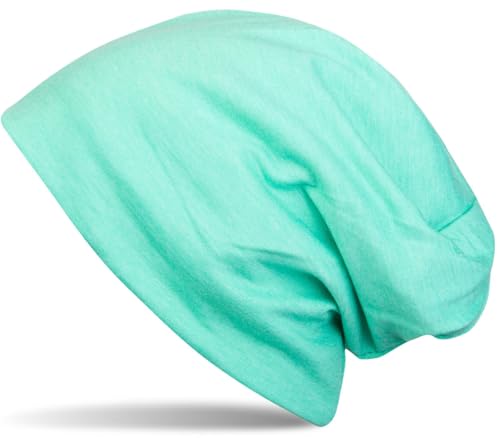 styleBREAKER Unisex Beanie Mütze Einfarbige mit Thermo-Fleece Futter, warme Winter Mütze gefüttert 04024008, Farbe:Mint von styleBREAKER