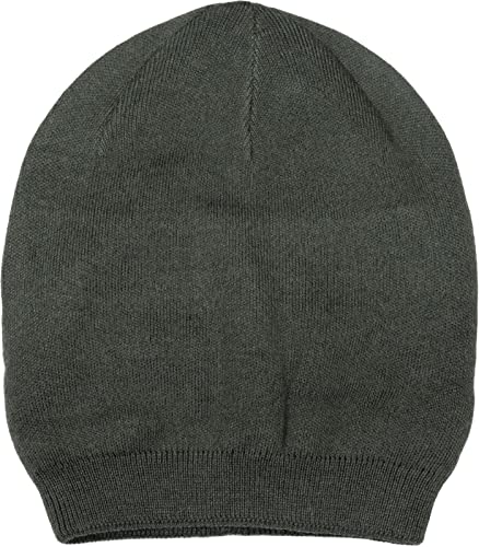 styleBREAKER Unisex Feinstrick Beanie Mütze Einfarbig mit Rippbündchen, Doppellagige Winter Strickmütze warm 04024195, Farbe:Oliv von styleBREAKER