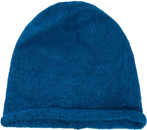 styleBREAKER Unisex Oversize Strick Beanie Mütze mit Rollrand, Warme Winter Strickmütze Einfarbig, Loose fit 04024207, Farbe:Petrol von styleBREAKER