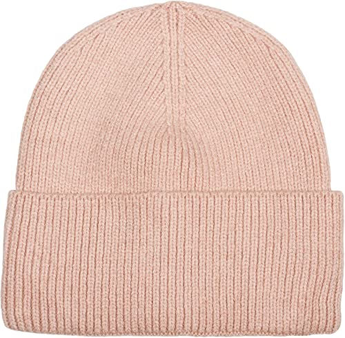 styleBREAKER Unisex Strickmütze mit Rippenmuster und breiter Krempe, Feinstrick Mütze doppelt gestrickt, Strick Beanie 04024190, Farbe:Rose von styleBREAKER