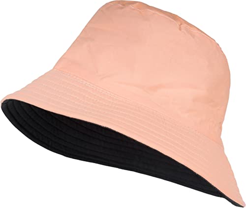 styleBREAKER Unisex Wende Fischerhut aus Baumwolle, 2 in 1 Wendehut, Sonnenhut, Bucket Hat 04025034, Farbe:Apricot-Schwarz von styleBREAKER