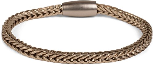 styleBREAKER Zopfketten Armband mit Magnetverschluss, Kette, Schmuck, Damen 05040132, Farbe:Gold von styleBREAKER