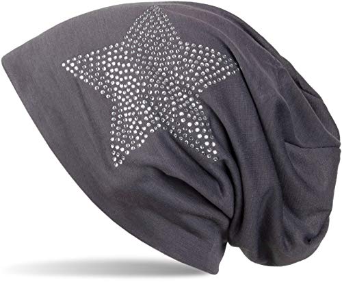 styleBREAKER Klassische leichte Unisex Beanie Mütze mit Stern Strass Applikation 04024019, Farbe:Anthrazit styleBREAKER Klassische leichte Unisex Beanie Mütze mit Stern Strass Applikation 04024019, Farbe:Anthrazit von styleBREAKER