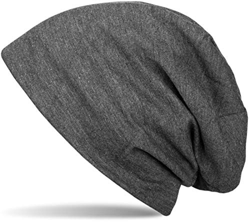 styleBREAKER Unisex Beanie Mütze Einfarbige mit Thermo-Fleece Futter, warme Winter Mütze gefüttert 04024008, Farbe:Anthrazit meliert von styleBREAKER