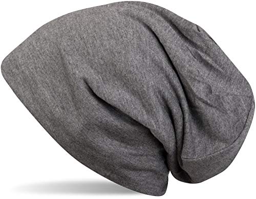 styleBREAKER Unisex Beanie Mütze Einfarbige mit Thermo-Fleece Futter, warme Winter Mütze gefüttert 04024008, Farbe:Dunkelgrau meliert von styleBREAKER