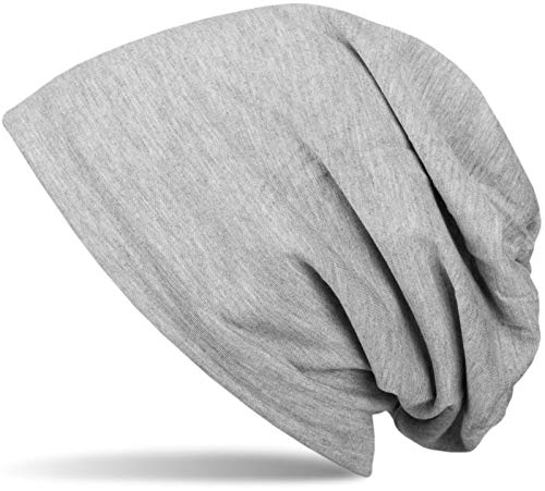 styleBREAKER Unisex Beanie Mütze Einfarbige mit Thermo-Fleece Futter, warme Winter Mütze gefüttert 04024008, Farbe:Grau meliert von styleBREAKER