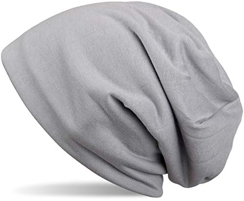 styleBREAKER Unisex Beanie Mütze Einfarbige mit Thermo-Fleece Futter, warme Winter Mütze gefüttert 04024008, Farbe:Grau von styleBREAKER