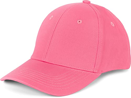 styleBREAKER Unisex Baseball Cap mit gebürsteter Oberfläche, 6 Panel Cap Einfarbig, Basecap Klettverschluss verstellbar 04023018, Farbe:Koralle von styleBREAKER