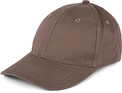 styleBREAKER Unisex Baseball Cap mit gebürsteter Oberfläche, 6 Panel Cap Einfarbig, Basecap Klettverschluss verstellbar 04023018, Farbe:Taupe von styleBREAKER