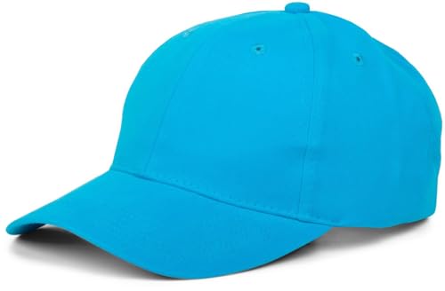 styleBREAKER Unisex Baseball Cap mit gebürsteter Oberfläche, 6 Panel Cap Einfarbig, Basecap Klettverschluss verstellbar 04023018, Farbe:Türkis von styleBREAKER