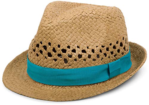 styleBREAKER luftiger Strohhut mit kontrastfarbigem Zierband, Sommerhut, Unisex 04025001, Farbe:Braun/Türkis, Größe:L/XL = 58 cm styleBREAKER luftiger Strohhut mit kontrastfarbigem Zierband, Sommerhut, Unisex 04025001, Farbe:Braun/Türkis, Größe:L/XL = 58 cm von styleBREAKER