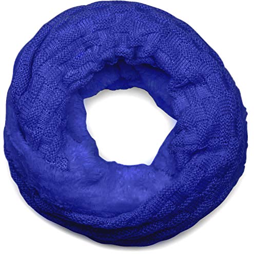 styleBREAKER warmer Feinstrick Loop Schal mit Flecht Muster und sehr weichem Fleece Innenfutter, Schlauchschal, Unisex 01018150, Farbe:Royalblau styleBREAKER warmer Feinstrick Loop Schal mit Flecht Muster und sehr weichem Fleece Innenfutter, Schlauchschal, Unisex 01018150, Farbe:Royalblau von styleBREAKER