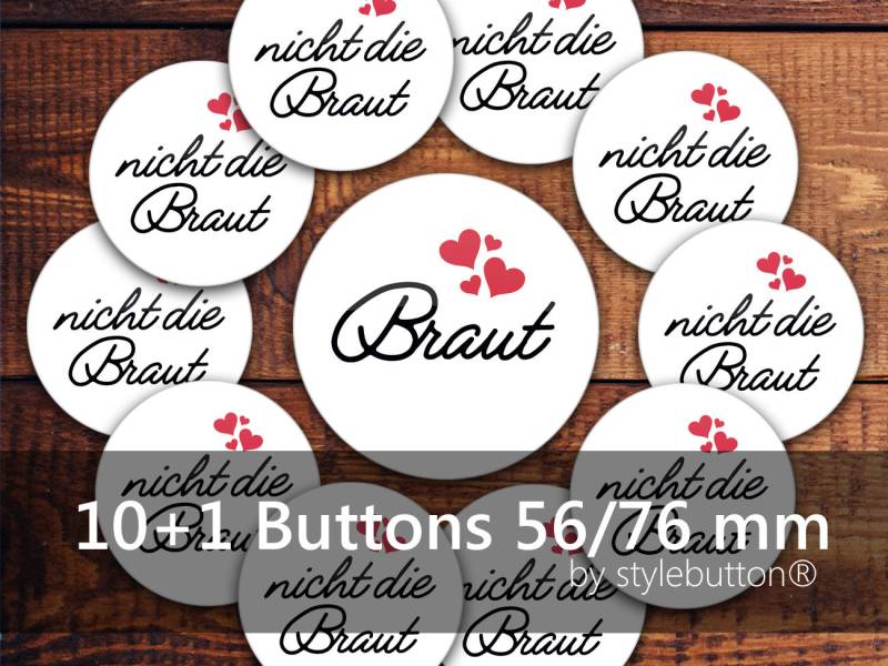 Jga Buttons #5 Anstecker Junggesellinnenabschied von stylebutton