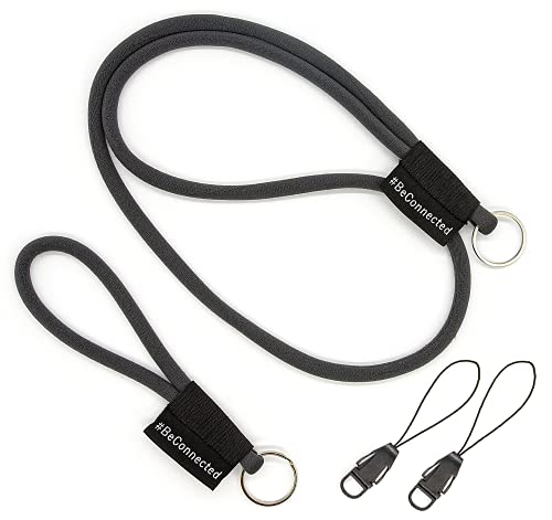 stylected Schlüsselband Set als Schlüsselanhänger (15cm & 45cm) - Band mit Ring für Schlüssel, Ausweis, Handy, Kamera - Lanyard für Herren, Damen & Kinder von stylected