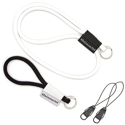 stylected Schlüsselband Set als Schlüsselanhänger (15cm & 45cm) - Band mit Ring für Schlüssel, Ausweis, Handy, Kamera - Lanyard für Herren, Damen & Kinder von stylected