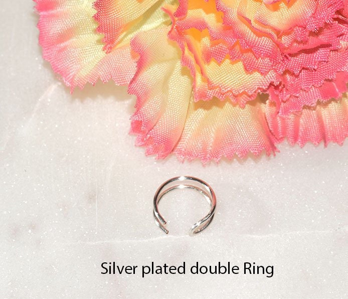 Gefälschter Doppelter Nasenring, Lippenring, Ohrmanschette, Mehrzweck-Doppelring, Silberner Goldener Roségoldener Nasenring von styleinshop