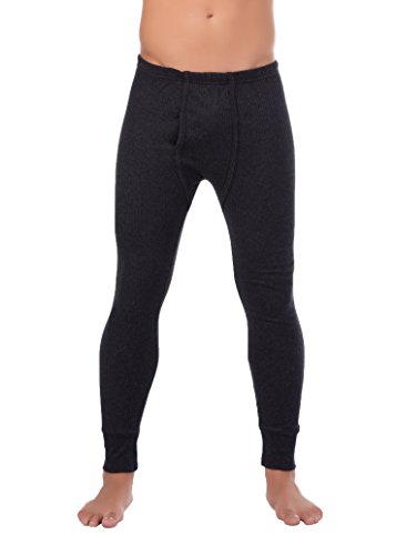 stylenmore Herren Outdoor-Unterwäsche Lange Thermo-Unterhose angeraut Warme Arbeitsunterwäsche (L (Tag 6), Anthrazit) von stylenmore