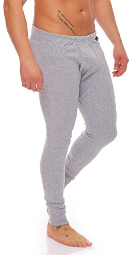 stylenmore Herren Thermowäsche Unterhemd - Langarm, Kurzarm oder Hose zur Auswahl bis Größe 4XL Unterwäsche (4XL, Hose, grau) von stylenmore