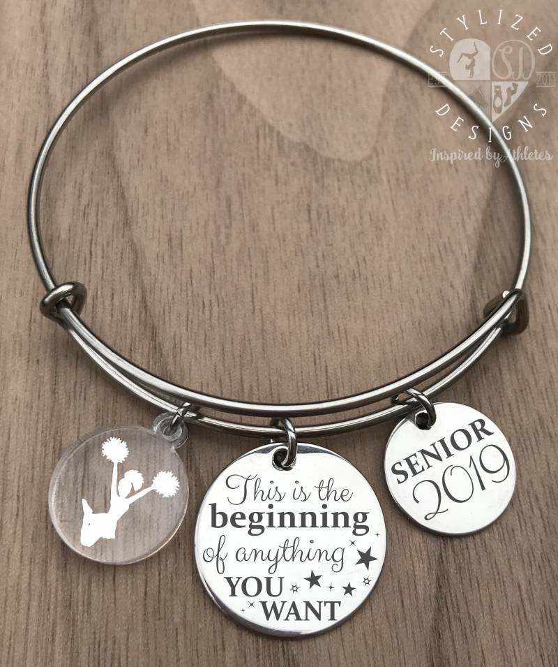Cheer Senior Geschenke, Night Geschenk, Cheerleading Cheerleader Armband, Abschlussgeschenk von stylizeddesigns