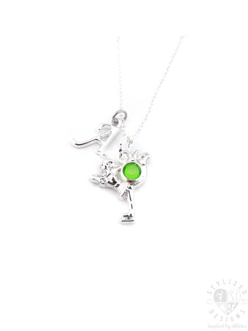 Eiskunstlaufkette, Eiskunstlaufgeschenke, Eislaufenhalskette, Eislaufengeschenke, Eiskunstlaufschmuck, Eiskunstläuferschmuck von stylizeddesigns
