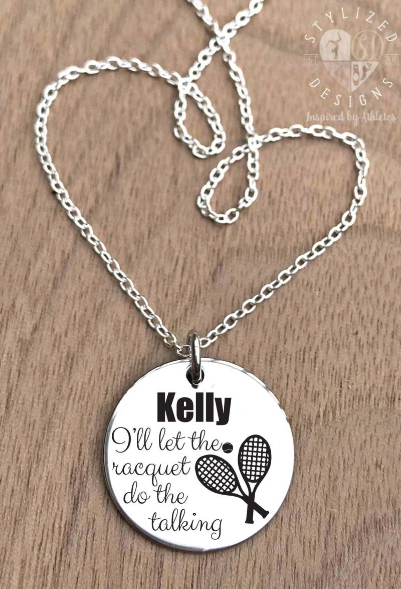 Tennis Halskette, Schmuck, Tennisspieler Mädchen Geschenk, Geschenk von stylizeddesigns