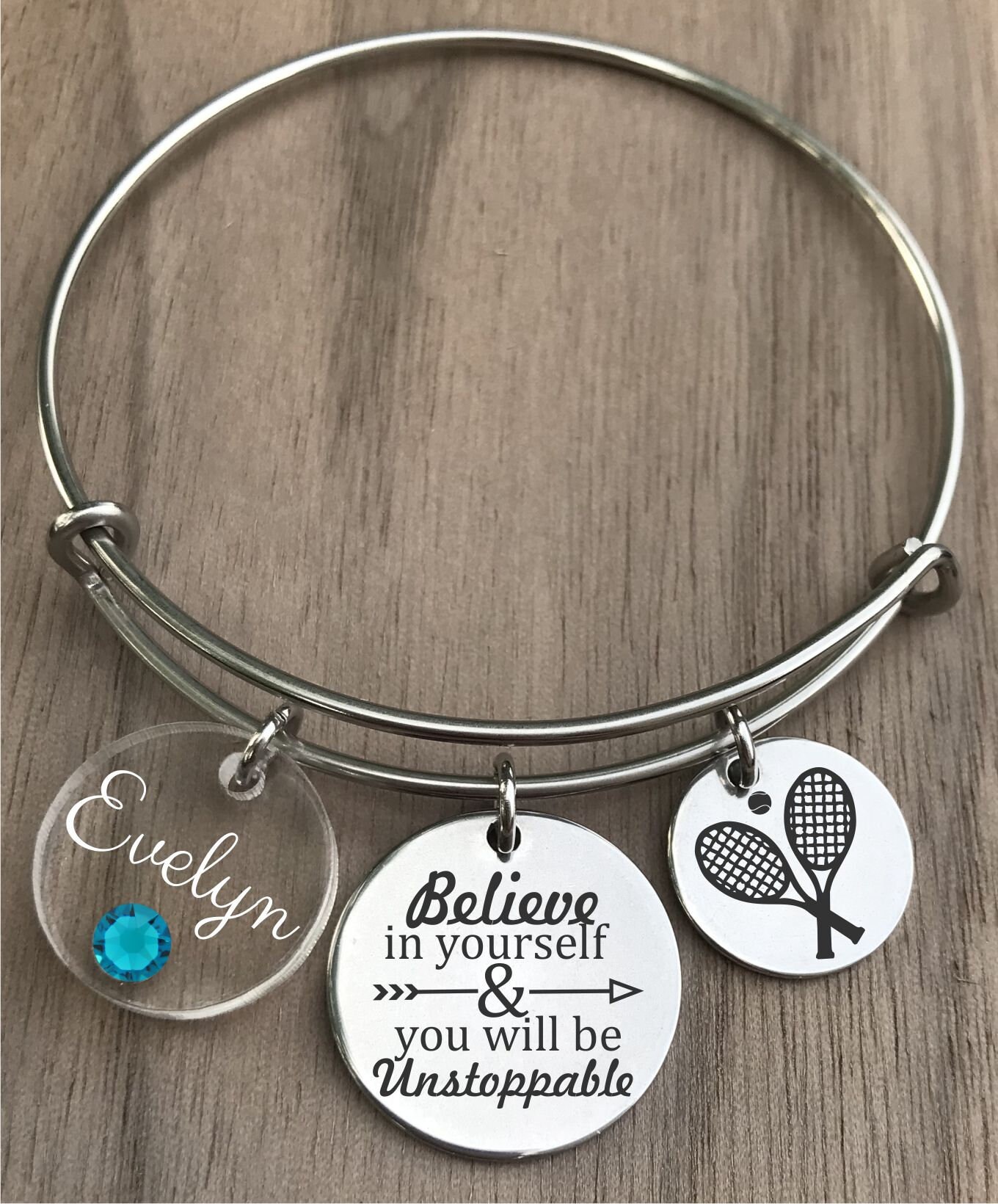 Tennisspieler Geschenke, Tennis Geschenke Für Frauen, Armreif, Bettelarmband, Mädchen Geschenk, Schmuck von stylizeddesigns