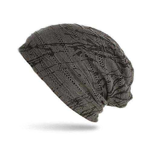 stylx Beanie Mütze mit Splat Style Farbklecks Muster im Used Look Vintage Design, Slouch Longbeanie, Unisex (B03) von stylx