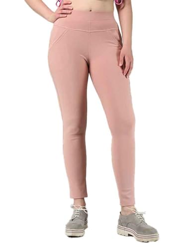 stylx Damen Hose elegant mit Gummibund und Taschen (DE/NL/SE/PL, Numerisch, 46, 48, Regular, Regular, Hellrosa) von stylx