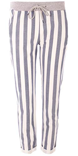 stylx Damen Jogginghose Sweatpants Größe 34-50 mit Print (J01, 44-46) von stylx