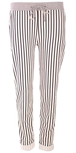 stylx Damen Jogginghose Sweatpants Größe 34-50 mit Print (J02, 36-38) von stylx